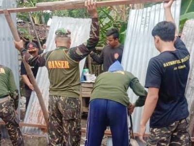 Ansor di Bojonegoro Bedah Rumah Anggota Banser