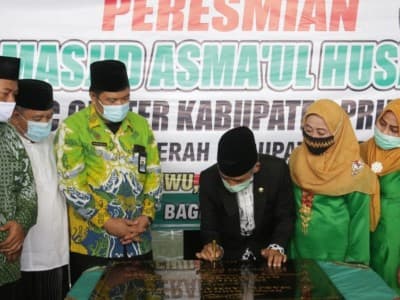 Peresmian Islamic Centre Pringsewu Warnai Upacara Hari Santri 2020