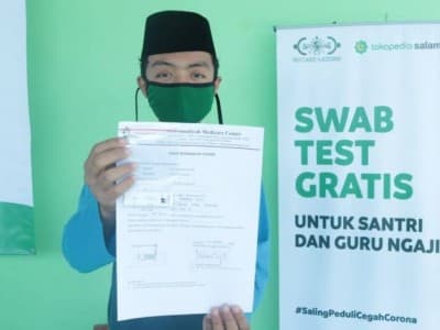 NU Care Adakan Tes Swab di Pesantren Yasina Bogor