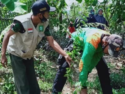 Siaga Bencana: LPBINU Ponorogo Ajak Warga Desa Tanam Pohon