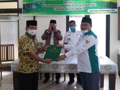 Nahdliyin Jatiwangi Majalengka Bakal Miliki NU Center Berkat Tanah Wakaf