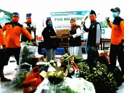 LPBINU Lumajang Sumbang Logistik Dapur untuk Korban Banjir Pasuruan