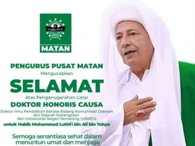 Matan Nilai Habib Luthfi Layak Terima Anugerah Doktor Kehormatan dari Unnes