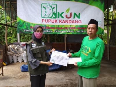 LAZISNU DIY Bantu UMKM Pengolahan Pupuk Kandang