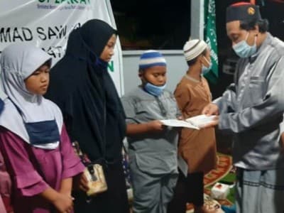 LAZISNU Bintan Santuni Puluhan Anak Yatim