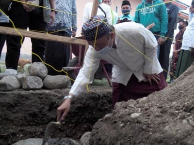 Melihat Proses Pembangunan Kantor NU di Kabupaten Poso