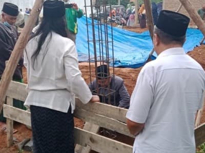 Rais Syuriyah NU Metro Letakkan Batu Pertama Gedung Madin An-Nahdliyyah