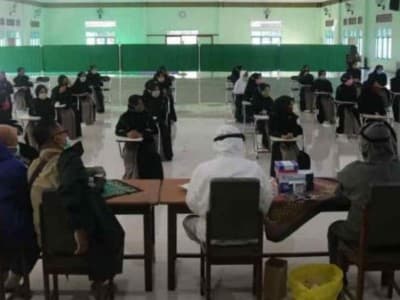 Sambut Pembelajaran Tatap Muka, Pesantren Nurul Qarnain Jember Perketat Prokes
