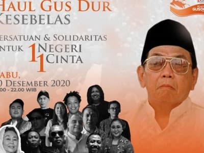 Malam Ini Haul Kesebelas Gus Dur Dihelat di Tiga Kota
