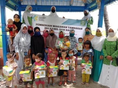 Cegah Stunting, Fatayat NU Bantaeng Sulsel Bagikan Makanan Bergizi