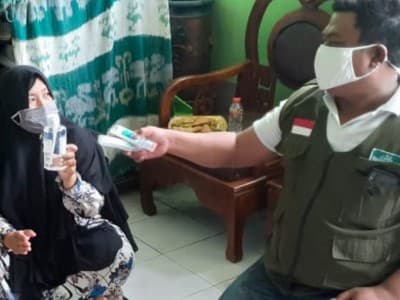 Giat LPBINU Kota Denpasar Cegah Covid di Awal Tahun