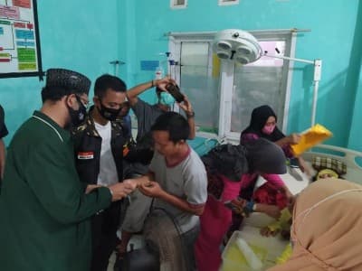 NU Bantaeng Sulsel Gerak Cepat Bantu Korban Kebakaran