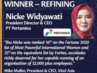  Aramco Trading Nobatkan Direktur Pertamina Nicke Widyawati Top CEO 2020