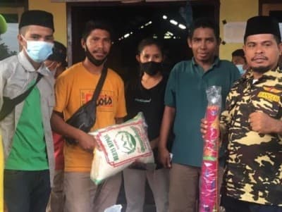 Baru Dibentuk Dua Hari, LPBINU Langsung Bantu Warga Terdampak Bencana di Halmahera Utara