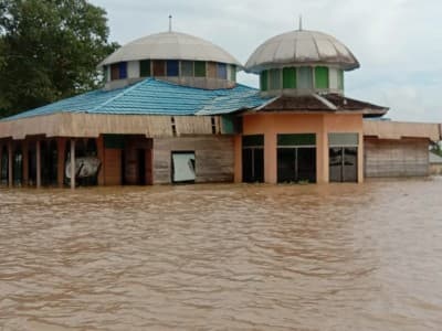Kondisi Banjir Kalsel: Air Meninggi di Wilayah Kabupaten Hulu Sungai Utara