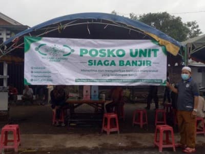Bersama BPKH, LAZISNU Luncurkan Dapur Umum Bantu Pengungsi Banjir Kalsel
