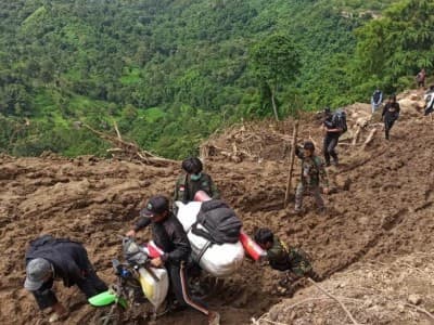 Perjalanan Banser Kirim Bantuan ke Desa Terisolasi Pasca-Gempa Sulbar