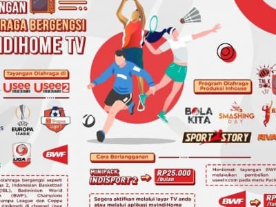 Telkom Kembali Hadirkan Tayangan Olahraga Bergengsi melalui Usee Sports di IndiHome TV