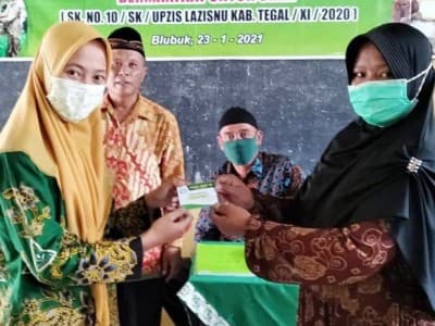Dari Koin NU, Ranting Blubuk Tegal Beri 'Kartu Sehat' untuk Ratusan Nahdliyin