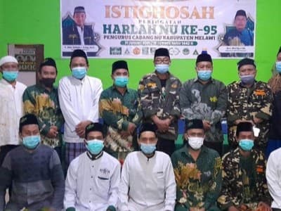 NU Melawi Tutup Kegiatan Harlah dengan Istighotsah