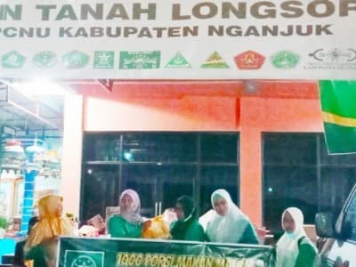 Fatayat NU Madiun Kirim Seribu Paket Makan Malam ke Nganjuk
