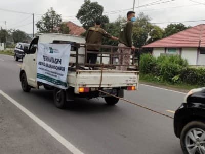 Perjalanan NU Sumedang Salurkan Bantuan untuk Warga Terdampak Bencana