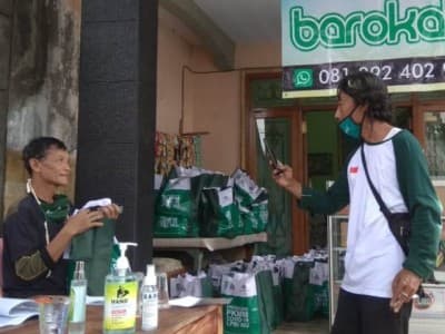 LPBINU Kembali Salurkan Bantuan Pangan untuk Warga Terdampak Covid-19