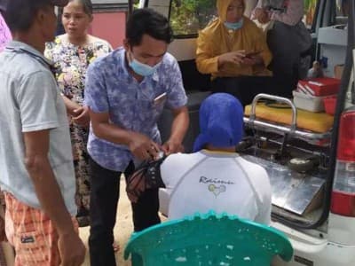 LKNU Lumajang Layani Pengobatan Gratis untuk Korban Banjir