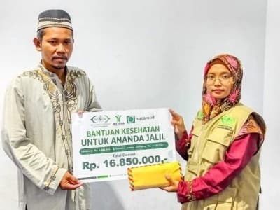 Balita Ginjal Bocor Meninggal Dunia, LAZISNU Jombang Salurkan Bantuan Tahap Ketiga