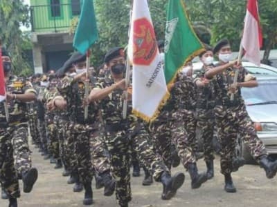 Jelang Konfercab NU, Banser Pamekasan Pertegas Khidmah NKRI dan Kiai