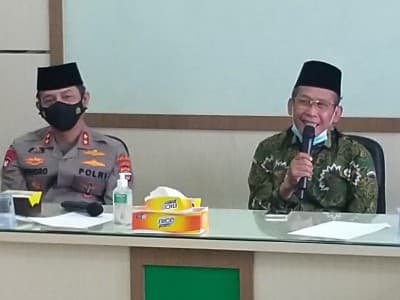 Awali Tugas Baru, Kapolda Lampung Sowan Pengurus Wilayah NU