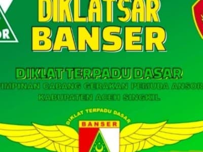 Ansor Aceh Ajak Pemuda Ikuti Diklatsar Banser Aceh Singkil