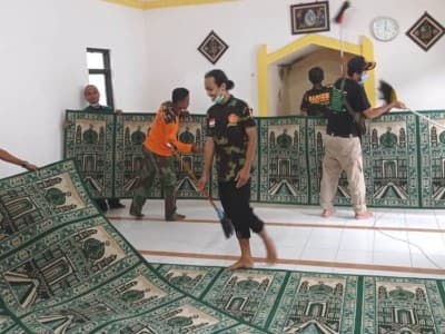 Sambut Isra’ Mi’raj, GP Ansor Kaliwates Jember Gelar  ‘Gerebek Mushala’