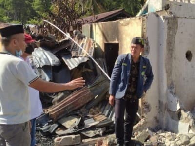 Peduli Musibah Kebakaran, IPNU-IPPNU Pesisir Barat Galang Dana