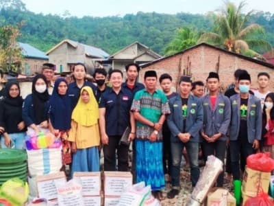 IPNU-IPPNU di Lampung Salurkan Bantuan bagi Korban Kebakaran