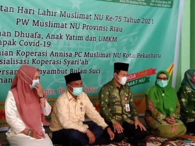 Khidmah Muslimat NU Riau, Bagikan Santunan dan Perkuat UMKM