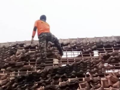 Gempa Guncang Pronojiwo Lumajang,  Banser  Turun Tangan