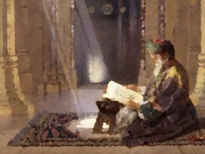 Ibrahim at-Taimi Menutup Mushafnya saat Kedatangan Tamu