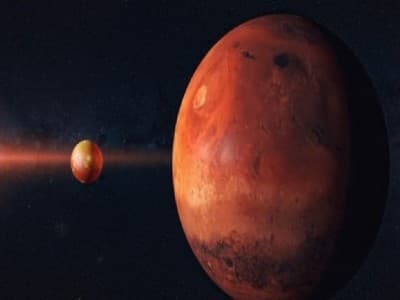 The moon will 'eclipse' Mars tonight