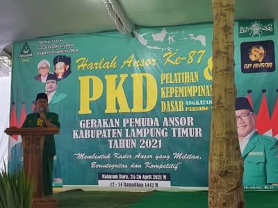 PKD Angkatan XIII GP Ansor Lampung Timur Warnai Harlah Ke-87