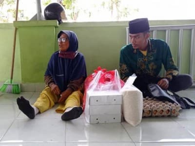 Pelajar NU Sisir Pinggiran Kota Bontang Salurkan Bantuan Tepat Sasaran