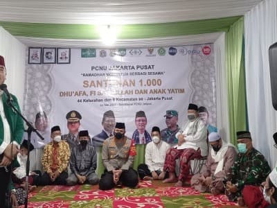 PCNU Jakarta Pusat Santuni 1.000 Anak Yatim dan Duafa