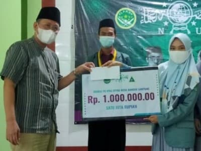 Pelajar NU Bandar Lampung Salurkan Bantuan ke Panti Asuhan