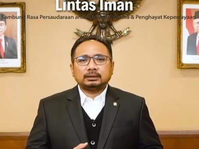 Menteri Agama Yaqut Ajak Umat Beragama Terus Pererat Toleransi
