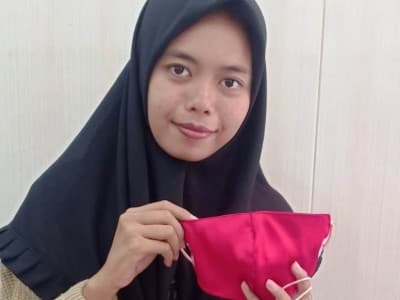Mahasiswa Unusa Ciptakan Masker Praktis dan Multifungsi