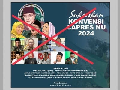Poster dan Poling Konvensi Capres NU 2024, PBNU: Itu Hoaks