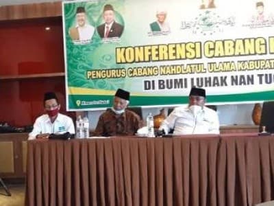 Abu Nawas dan Ihsan Tuanku Bagindo Pimpin NU Tanah Datar