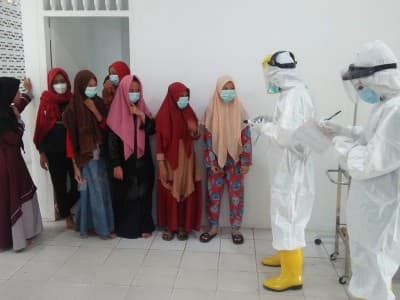 Dukungan Pesantren di Pringsewu dalam Penanganan Covid-19