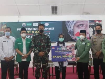 Warga Lebak Serahkan Bantuan Setengah Miliar Lebih untuk Palestina via NU Care