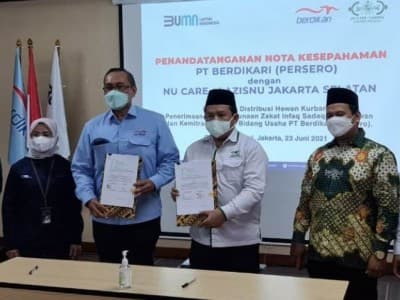LAZISNU Jaksel Jalin Kerja Sama Penerimaan ZIS dengan PT Berdikari